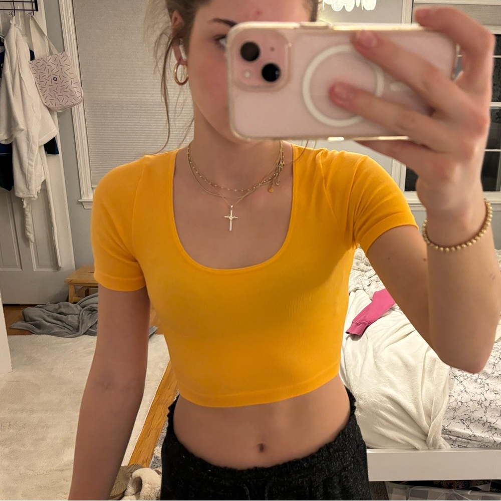 primark ribbed cropped tee